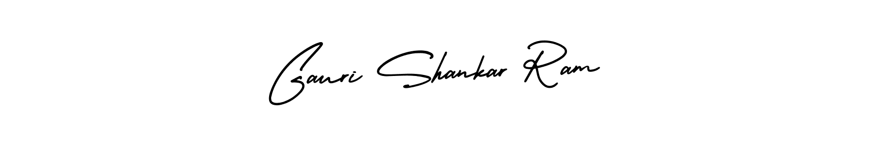 The best way (AmerikaSignatureDemo-Regular) to make a short signature is to pick only two or three words in your name. The name Gauri Shankar Ram include a total of six letters. For converting this name. Gauri Shankar Ram signature style 3 images and pictures png