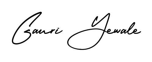 How to make Gauri Yewale name signature. Use AmerikaSignatureDemo-Regular style for creating short signs online. This is the latest handwritten sign. Gauri Yewale signature style 3 images and pictures png