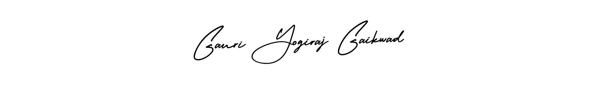 Use a signature maker to create a handwritten signature online. With this signature software, you can design (AmerikaSignatureDemo-Regular) your own signature for name Gauri Yogiraj Gaikwad. Gauri Yogiraj Gaikwad signature style 3 images and pictures png