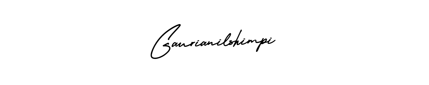 AmerikaSignatureDemo-Regular is a professional signature style that is perfect for those who want to add a touch of class to their signature. It is also a great choice for those who want to make their signature more unique. Get Gaurianilshimpi name to fancy signature for free. Gaurianilshimpi signature style 3 images and pictures png