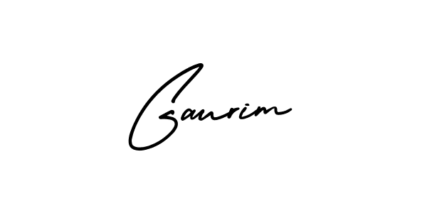 Design your own signature with our free online signature maker. With this signature software, you can create a handwritten (AmerikaSignatureDemo-Regular) signature for name Gaurim. Gaurim signature style 3 images and pictures png