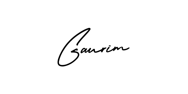 You should practise on your own different ways (AmerikaSignatureDemo-Regular) to write your name (Gaurim) in signature. don't let someone else do it for you. Gaurim signature style 3 images and pictures png