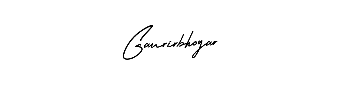 Gaurirbhoyar stylish signature style. Best Handwritten Sign (AmerikaSignatureDemo-Regular) for my name. Handwritten Signature Collection Ideas for my name Gaurirbhoyar. Gaurirbhoyar signature style 3 images and pictures png