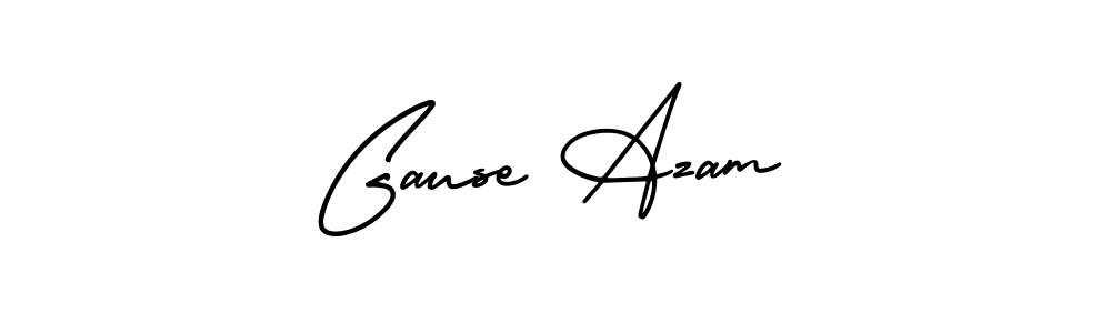How to Draw Gause Azam signature style? AmerikaSignatureDemo-Regular is a latest design signature styles for name Gause Azam. Gause Azam signature style 3 images and pictures png