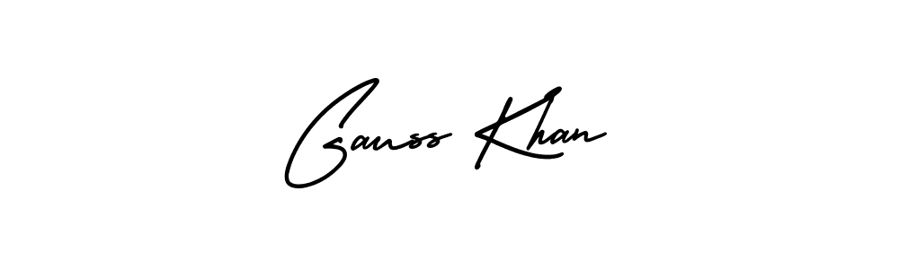 You should practise on your own different ways (AmerikaSignatureDemo-Regular) to write your name (Gauss Khan) in signature. don't let someone else do it for you. Gauss Khan signature style 3 images and pictures png