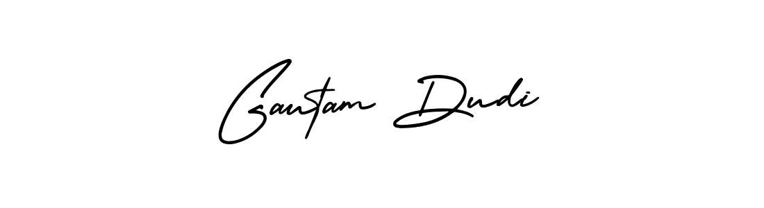 Create a beautiful signature design for name Gautam Dudi. With this signature (AmerikaSignatureDemo-Regular) fonts, you can make a handwritten signature for free. Gautam Dudi signature style 3 images and pictures png