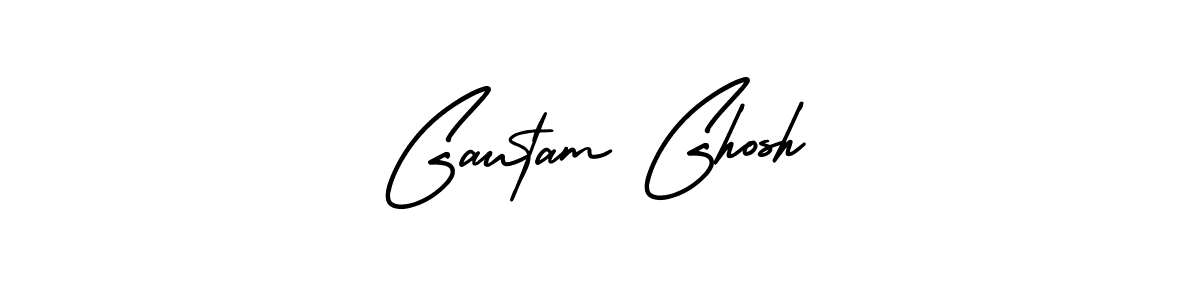 Create a beautiful signature design for name Gautam Ghosh. With this signature (AmerikaSignatureDemo-Regular) fonts, you can make a handwritten signature for free. Gautam Ghosh signature style 3 images and pictures png