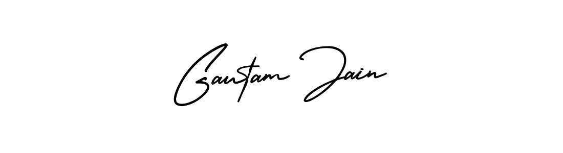 Design your own signature with our free online signature maker. With this signature software, you can create a handwritten (AmerikaSignatureDemo-Regular) signature for name Gautam Jain. Gautam Jain signature style 3 images and pictures png