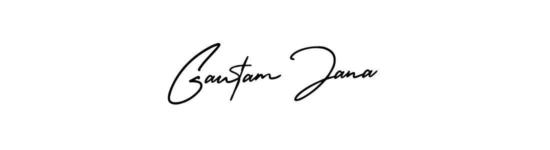 Make a beautiful signature design for name Gautam Jana. With this signature (AmerikaSignatureDemo-Regular) style, you can create a handwritten signature for free. Gautam Jana signature style 3 images and pictures png