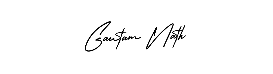 Also we have Gautam Nath name is the best signature style. Create professional handwritten signature collection using AmerikaSignatureDemo-Regular autograph style. Gautam Nath signature style 3 images and pictures png