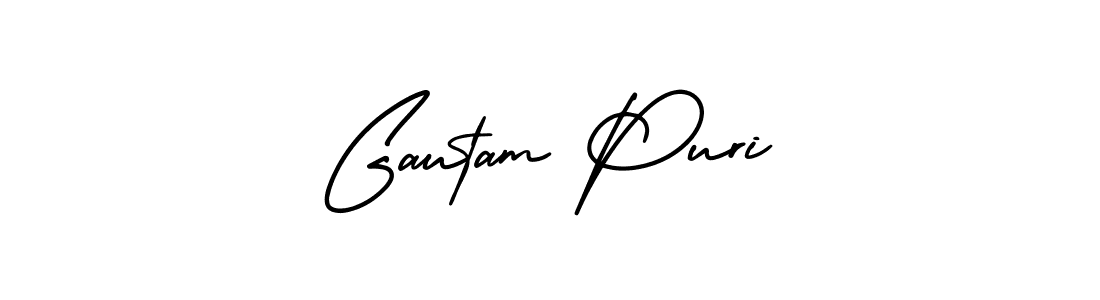 Design your own signature with our free online signature maker. With this signature software, you can create a handwritten (AmerikaSignatureDemo-Regular) signature for name Gautam Puri. Gautam Puri signature style 3 images and pictures png