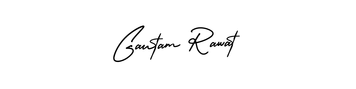 Create a beautiful signature design for name Gautam Rawat. With this signature (AmerikaSignatureDemo-Regular) fonts, you can make a handwritten signature for free. Gautam Rawat signature style 3 images and pictures png