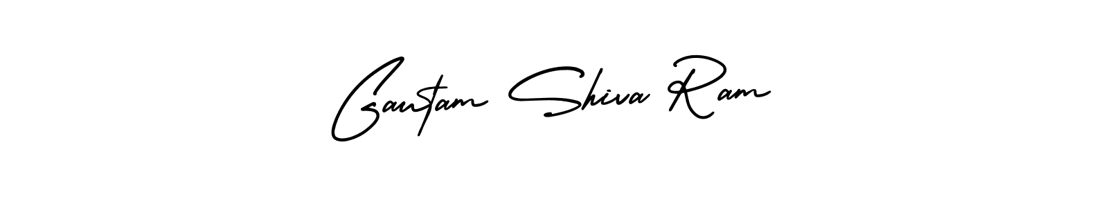 Use a signature maker to create a handwritten signature online. With this signature software, you can design (AmerikaSignatureDemo-Regular) your own signature for name Gautam Shiva Ram. Gautam Shiva Ram signature style 3 images and pictures png