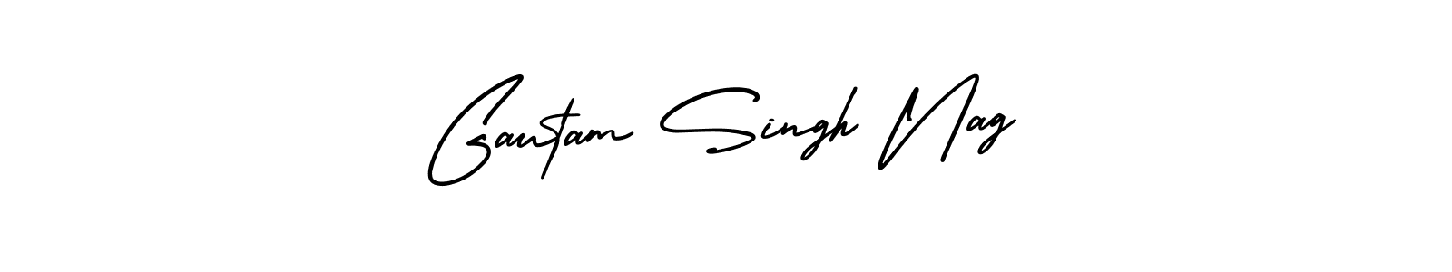 How to make Gautam Singh Nag name signature. Use AmerikaSignatureDemo-Regular style for creating short signs online. This is the latest handwritten sign. Gautam Singh Nag signature style 3 images and pictures png