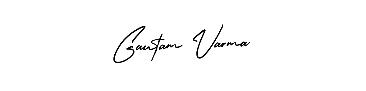 if you are searching for the best signature style for your name Gautam Varma. so please give up your signature search. here we have designed multiple signature styles  using AmerikaSignatureDemo-Regular. Gautam Varma signature style 3 images and pictures png