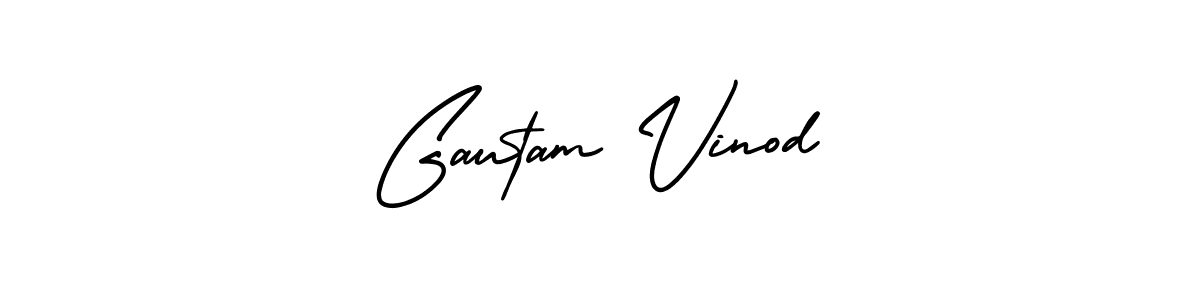 AmerikaSignatureDemo-Regular is a professional signature style that is perfect for those who want to add a touch of class to their signature. It is also a great choice for those who want to make their signature more unique. Get Gautam Vinod name to fancy signature for free. Gautam Vinod signature style 3 images and pictures png