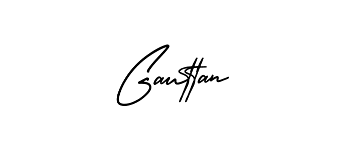 Make a beautiful signature design for name Gauttan. With this signature (AmerikaSignatureDemo-Regular) style, you can create a handwritten signature for free. Gauttan signature style 3 images and pictures png