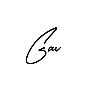 Use a signature maker to create a handwritten signature online. With this signature software, you can design (AmerikaSignatureDemo-Regular) your own signature for name Gav. Gav signature style 3 images and pictures png