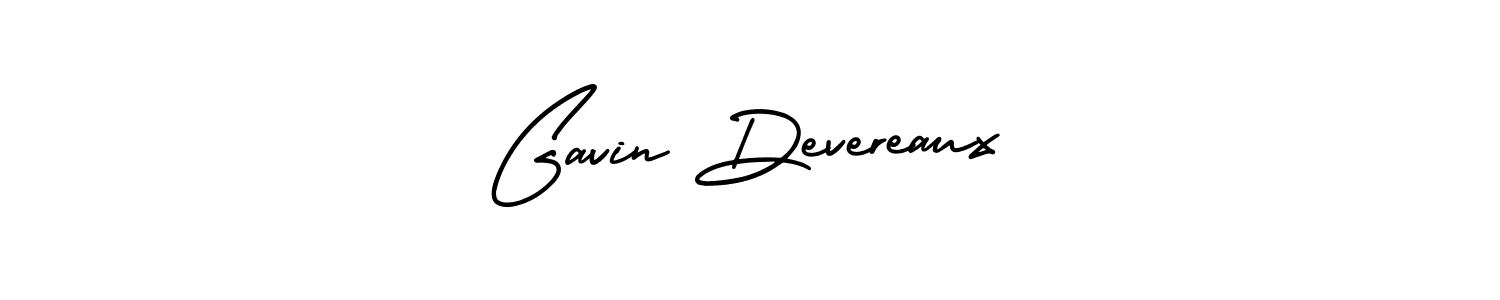 Make a beautiful signature design for name Gavin Devereaux. With this signature (AmerikaSignatureDemo-Regular) style, you can create a handwritten signature for free. Gavin Devereaux signature style 3 images and pictures png