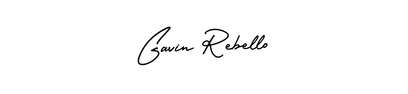 Also You can easily find your signature by using the search form. We will create Gavin Rebello name handwritten signature images for you free of cost using AmerikaSignatureDemo-Regular sign style. Gavin Rebello signature style 3 images and pictures png