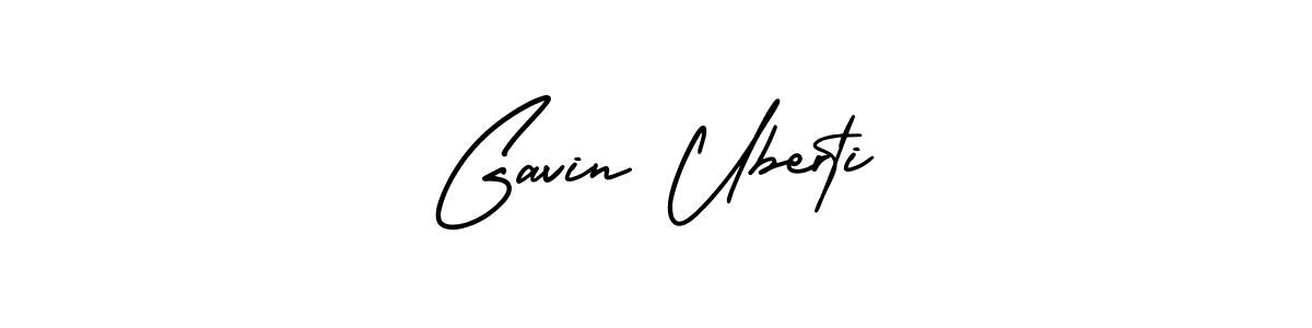 This is the best signature style for the Gavin Uberti name. Also you like these signature font (AmerikaSignatureDemo-Regular). Mix name signature. Gavin Uberti signature style 3 images and pictures png
