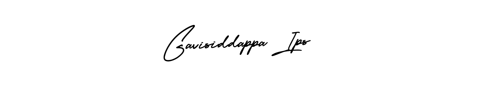 Make a beautiful signature design for name Gavisiddappa Ips. With this signature (AmerikaSignatureDemo-Regular) style, you can create a handwritten signature for free. Gavisiddappa Ips signature style 3 images and pictures png