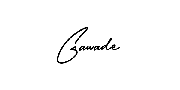 Use a signature maker to create a handwritten signature online. With this signature software, you can design (AmerikaSignatureDemo-Regular) your own signature for name Gawade. Gawade signature style 3 images and pictures png