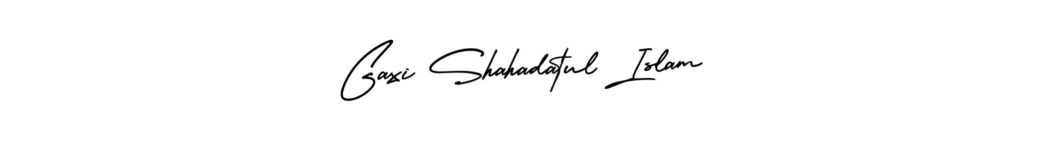 This is the best signature style for the Gaxi Shahadatul Islam name. Also you like these signature font (AmerikaSignatureDemo-Regular). Mix name signature. Gaxi Shahadatul Islam signature style 3 images and pictures png