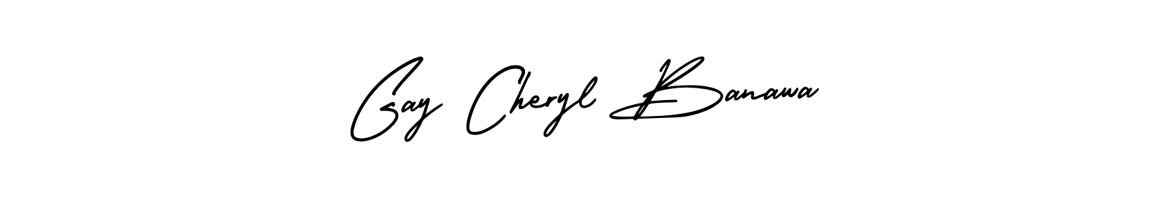 This is the best signature style for the Gay Cheryl Banawa name. Also you like these signature font (AmerikaSignatureDemo-Regular). Mix name signature. Gay Cheryl Banawa signature style 3 images and pictures png