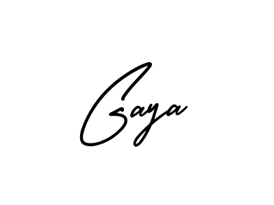 Make a beautiful signature design for name Gaya. With this signature (AmerikaSignatureDemo-Regular) style, you can create a handwritten signature for free. Gaya signature style 3 images and pictures png