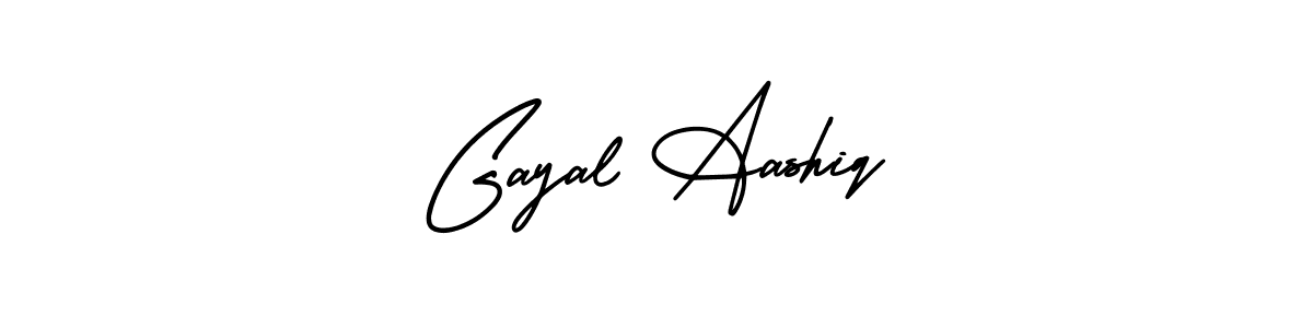 Use a signature maker to create a handwritten signature online. With this signature software, you can design (AmerikaSignatureDemo-Regular) your own signature for name Gayal Aashiq. Gayal Aashiq signature style 3 images and pictures png