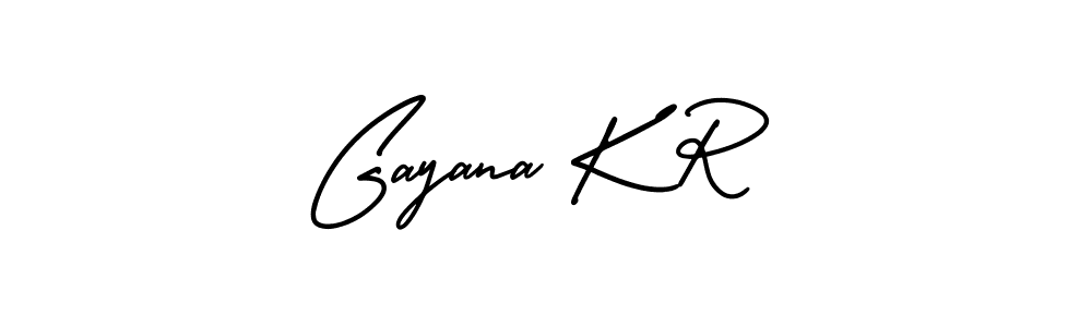 if you are searching for the best signature style for your name Gayana K R. so please give up your signature search. here we have designed multiple signature styles  using AmerikaSignatureDemo-Regular. Gayana K R signature style 3 images and pictures png