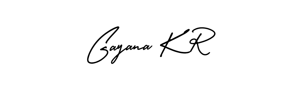 How to Draw Gayana K R signature style? AmerikaSignatureDemo-Regular is a latest design signature styles for name Gayana K R. Gayana K R signature style 3 images and pictures png