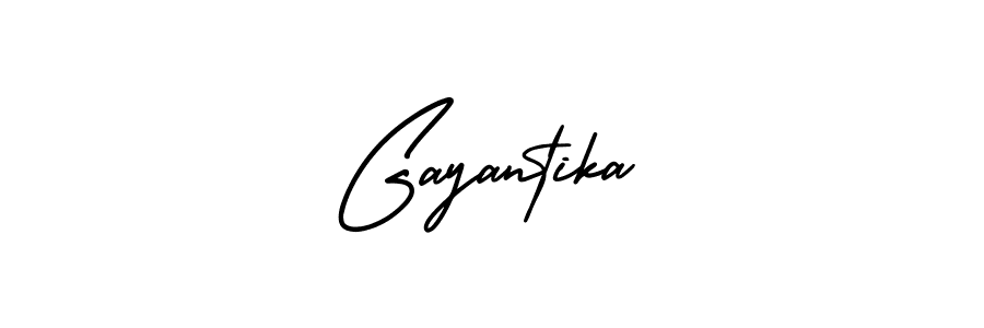 Use a signature maker to create a handwritten signature online. With this signature software, you can design (AmerikaSignatureDemo-Regular) your own signature for name Gayantika. Gayantika signature style 3 images and pictures png