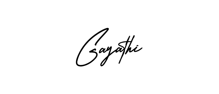 It looks lik you need a new signature style for name Gayathi. Design unique handwritten (AmerikaSignatureDemo-Regular) signature with our free signature maker in just a few clicks. Gayathi signature style 3 images and pictures png