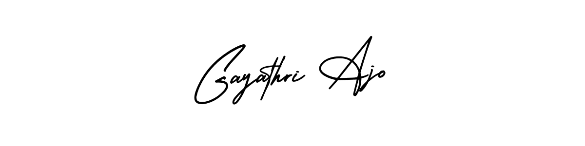 Make a short Gayathri Ajo signature style. Manage your documents anywhere anytime using AmerikaSignatureDemo-Regular. Create and add eSignatures, submit forms, share and send files easily. Gayathri Ajo signature style 3 images and pictures png