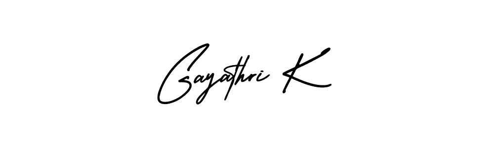 Similarly AmerikaSignatureDemo-Regular is the best handwritten signature design. Signature creator online .You can use it as an online autograph creator for name Gayathri K. Gayathri K signature style 3 images and pictures png