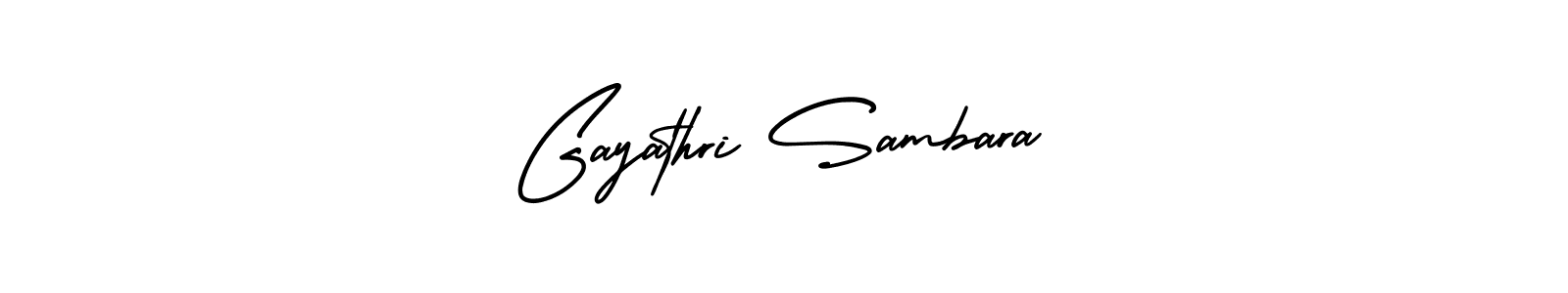 How to Draw Gayathri Sambara signature style? AmerikaSignatureDemo-Regular is a latest design signature styles for name Gayathri Sambara. Gayathri Sambara signature style 3 images and pictures png