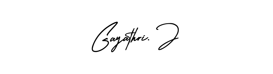 Make a beautiful signature design for name Gayathri. J. With this signature (AmerikaSignatureDemo-Regular) style, you can create a handwritten signature for free. Gayathri. J signature style 3 images and pictures png