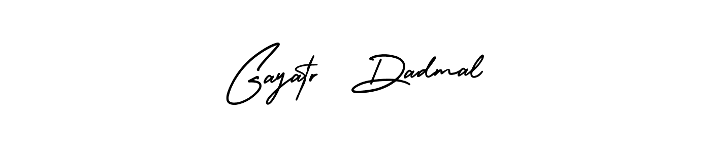 Create a beautiful signature design for name Gayatr  Dadmal. With this signature (AmerikaSignatureDemo-Regular) fonts, you can make a handwritten signature for free. Gayatr  Dadmal signature style 3 images and pictures png