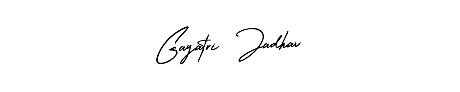 Create a beautiful signature design for name Gayatri  Jadhav. With this signature (AmerikaSignatureDemo-Regular) fonts, you can make a handwritten signature for free. Gayatri  Jadhav signature style 3 images and pictures png