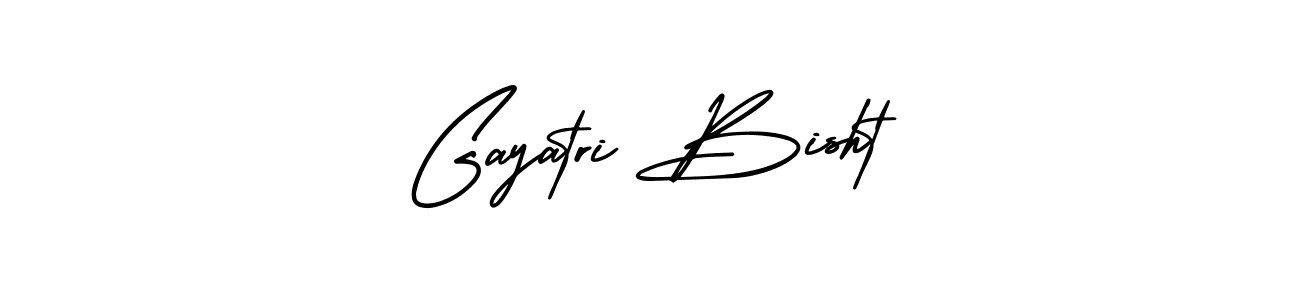 Make a beautiful signature design for name Gayatri Bisht. With this signature (AmerikaSignatureDemo-Regular) style, you can create a handwritten signature for free. Gayatri Bisht signature style 3 images and pictures png