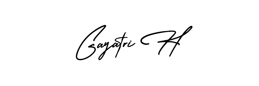 Best and Professional Signature Style for Gayatri H. AmerikaSignatureDemo-Regular Best Signature Style Collection. Gayatri H signature style 3 images and pictures png