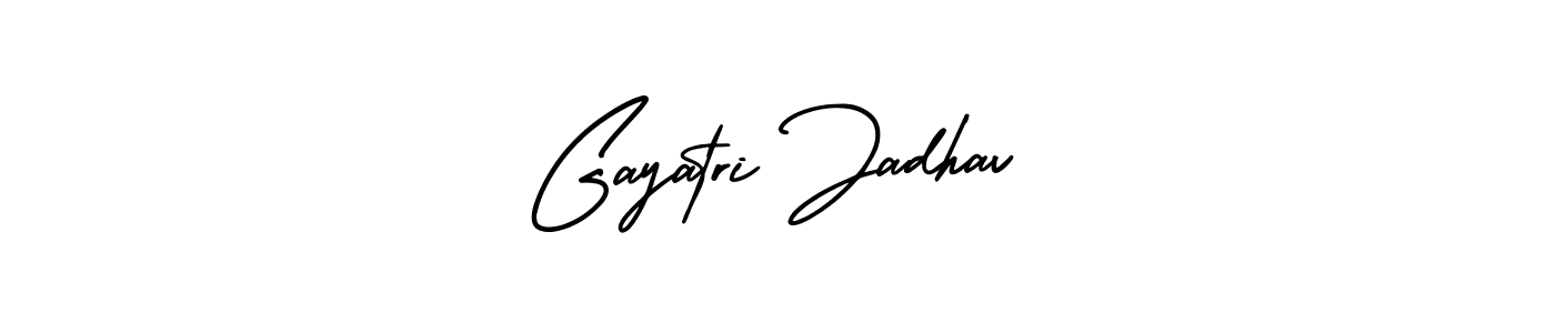 It looks lik you need a new signature style for name Gayatri Jadhav. Design unique handwritten (AmerikaSignatureDemo-Regular) signature with our free signature maker in just a few clicks. Gayatri Jadhav signature style 3 images and pictures png