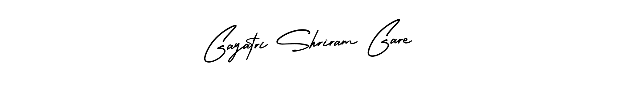 Create a beautiful signature design for name Gayatri Shriram Gare. With this signature (AmerikaSignatureDemo-Regular) fonts, you can make a handwritten signature for free. Gayatri Shriram Gare signature style 3 images and pictures png