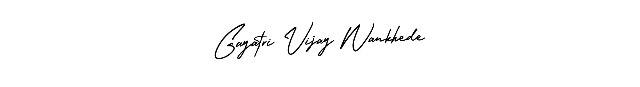 Make a beautiful signature design for name Gayatri Vijay Wankhede. Use this online signature maker to create a handwritten signature for free. Gayatri Vijay Wankhede signature style 3 images and pictures png