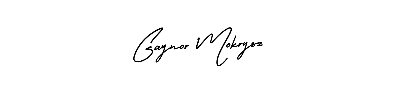 Make a beautiful signature design for name Gaynor Mokrysz. With this signature (AmerikaSignatureDemo-Regular) style, you can create a handwritten signature for free. Gaynor Mokrysz signature style 3 images and pictures png