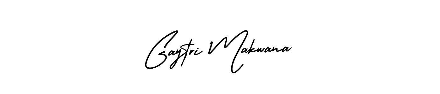 This is the best signature style for the Gaytri Makwana name. Also you like these signature font (AmerikaSignatureDemo-Regular). Mix name signature. Gaytri Makwana signature style 3 images and pictures png