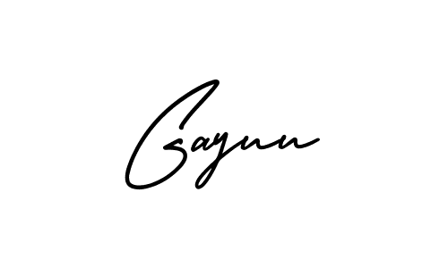 Also we have Gayuu name is the best signature style. Create professional handwritten signature collection using AmerikaSignatureDemo-Regular autograph style. Gayuu signature style 3 images and pictures png