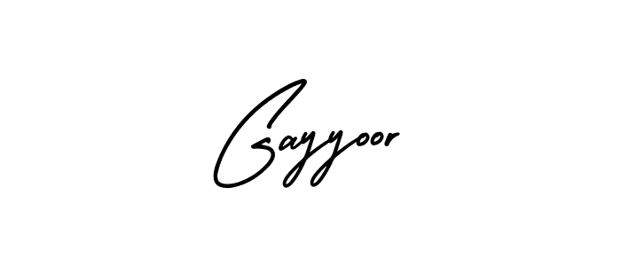 AmerikaSignatureDemo-Regular is a professional signature style that is perfect for those who want to add a touch of class to their signature. It is also a great choice for those who want to make their signature more unique. Get Gayyoor name to fancy signature for free. Gayyoor signature style 3 images and pictures png